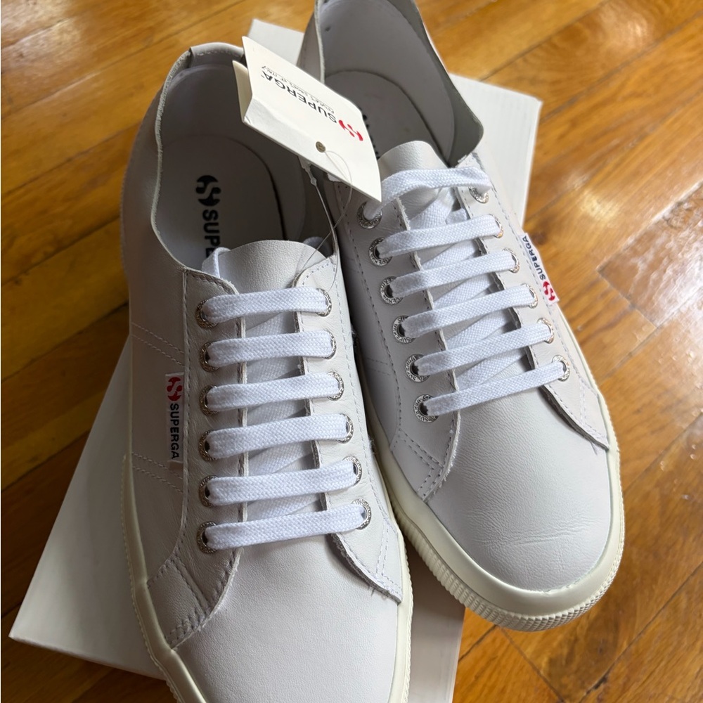 NEW Superga Napa Leather 2750 Classic Sneakers size 9.5